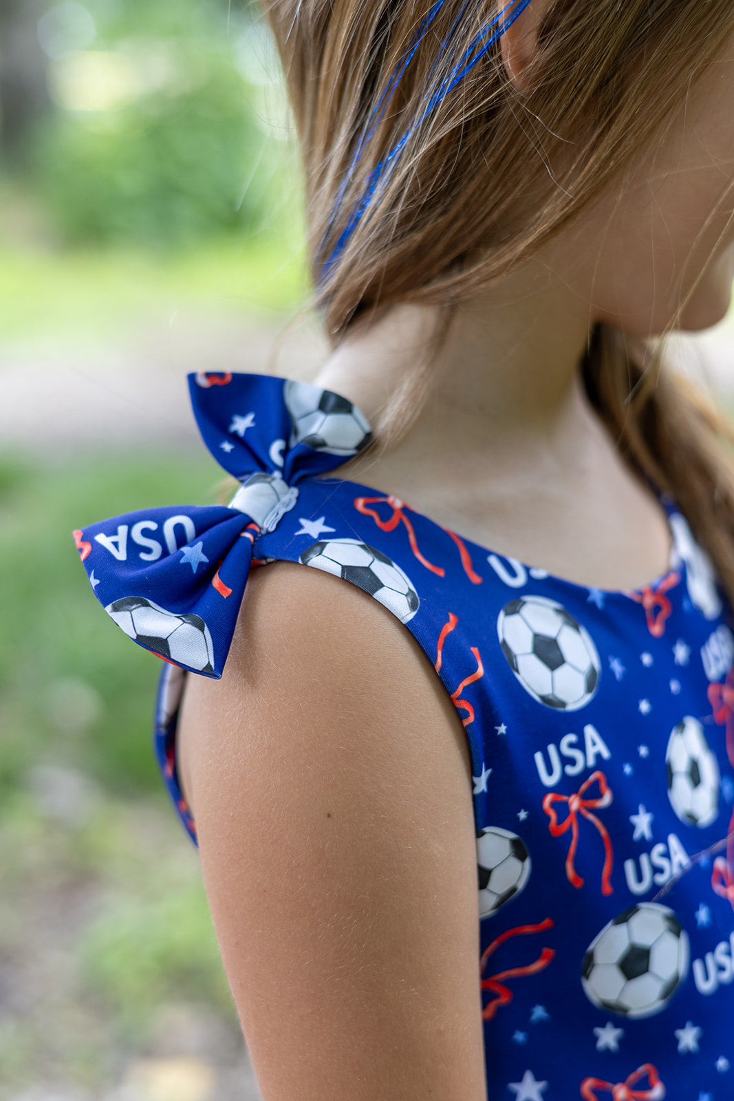 Play All Day Athleisure Dress Set - Red, White & Goal