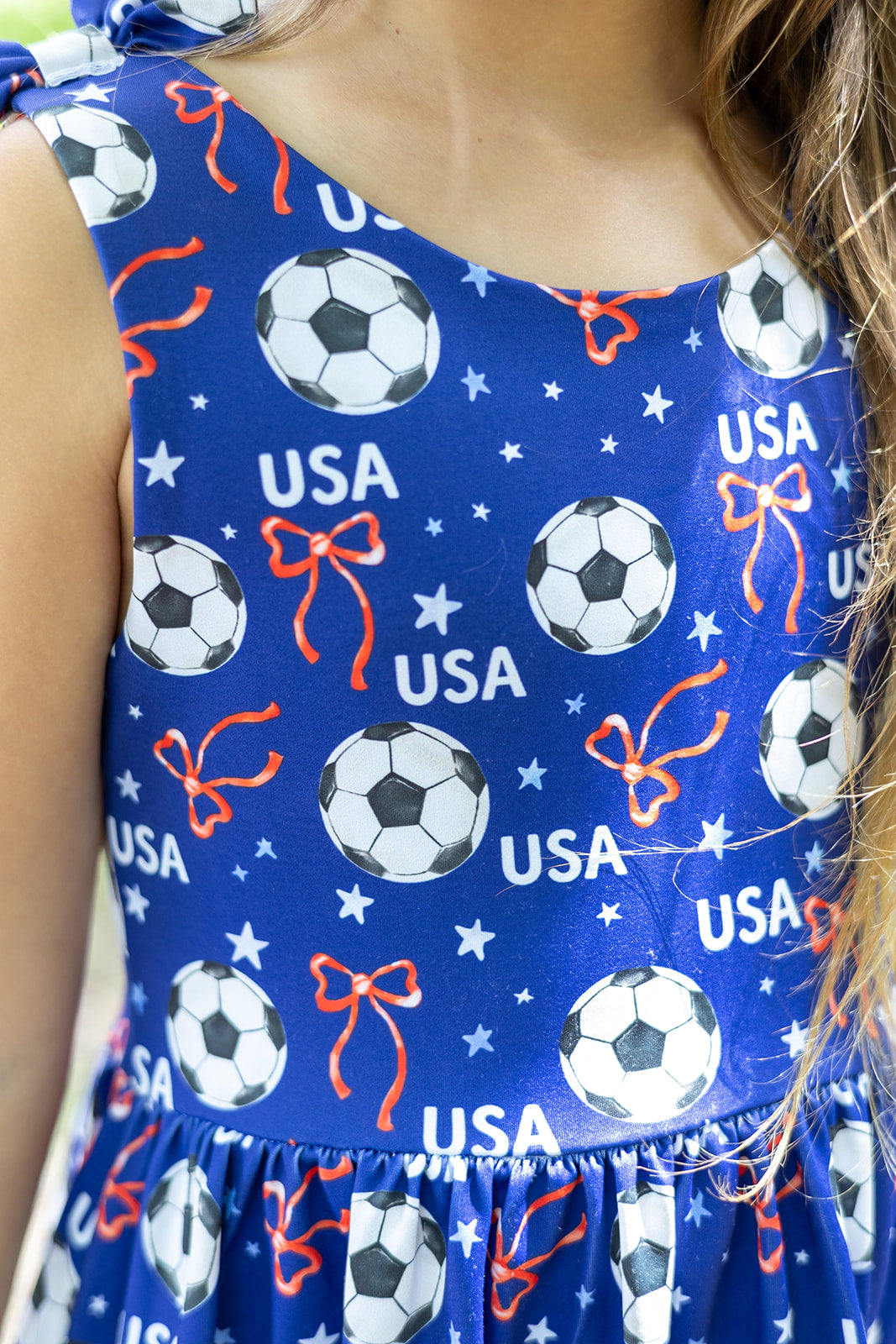 Play All Day Athleisure Dress Set - Red, White & Goal