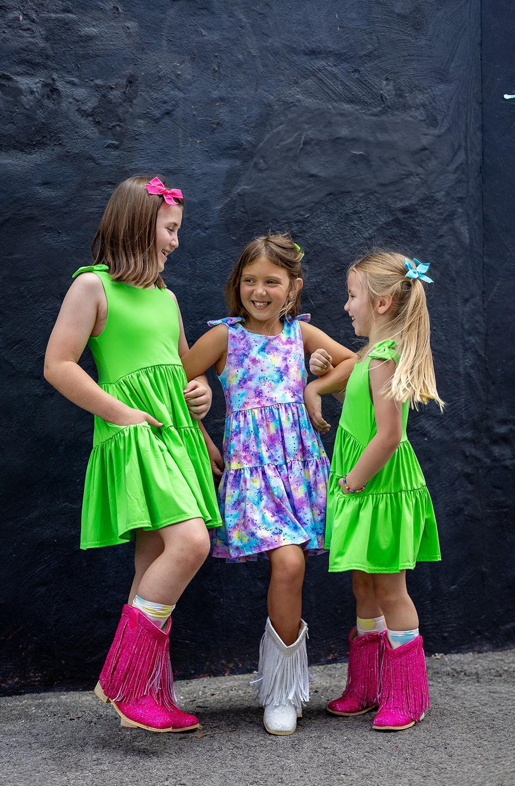 Play All Day Athleisure Dress Set - Lime Light