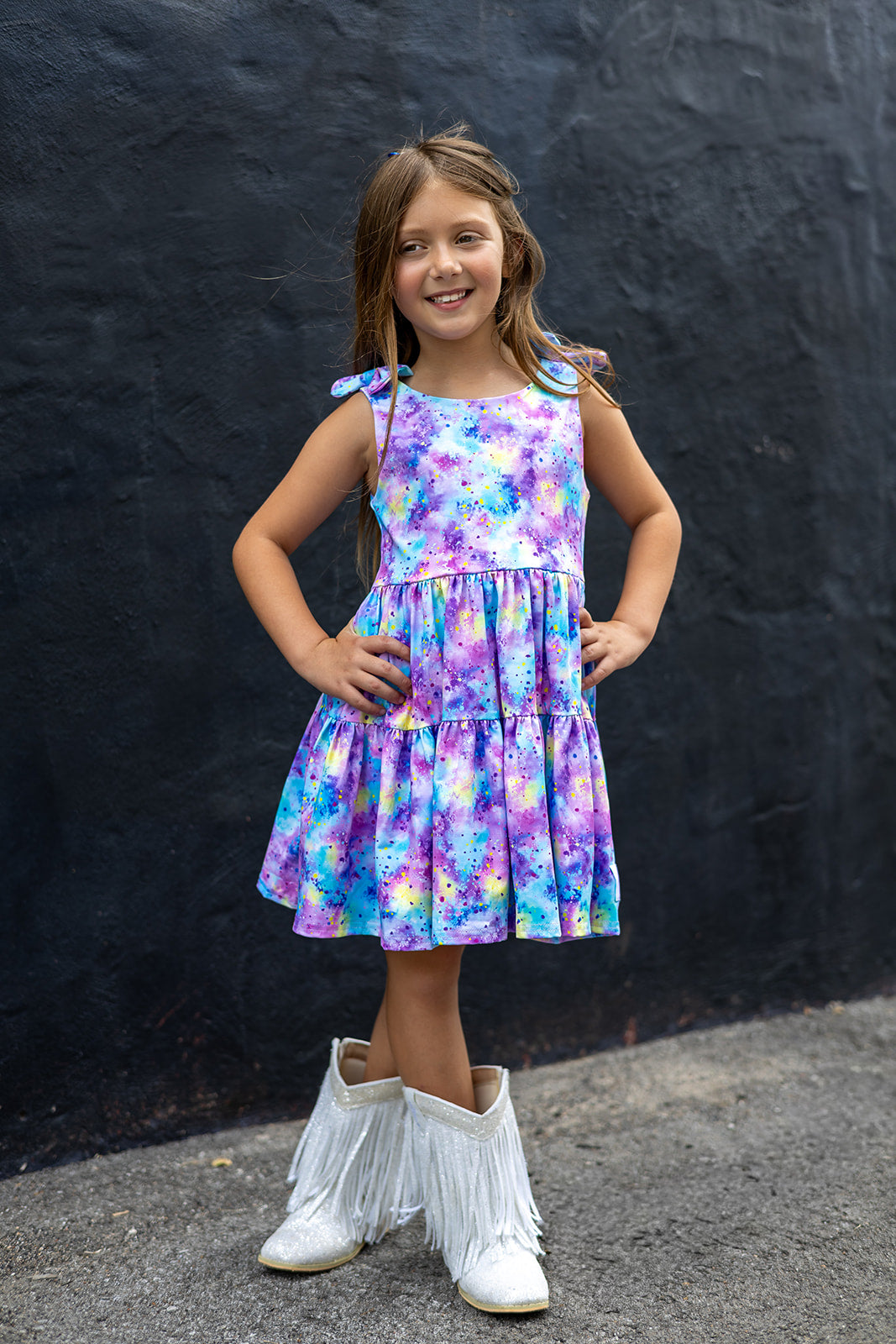 Play All Day Athleisure Dress Set - Cotton Candy Cosmos