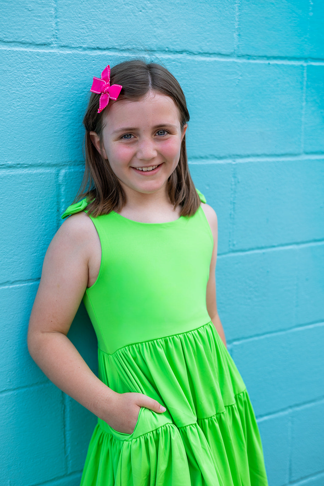 Play All Day Athleisure Dress Set - Lime Light
