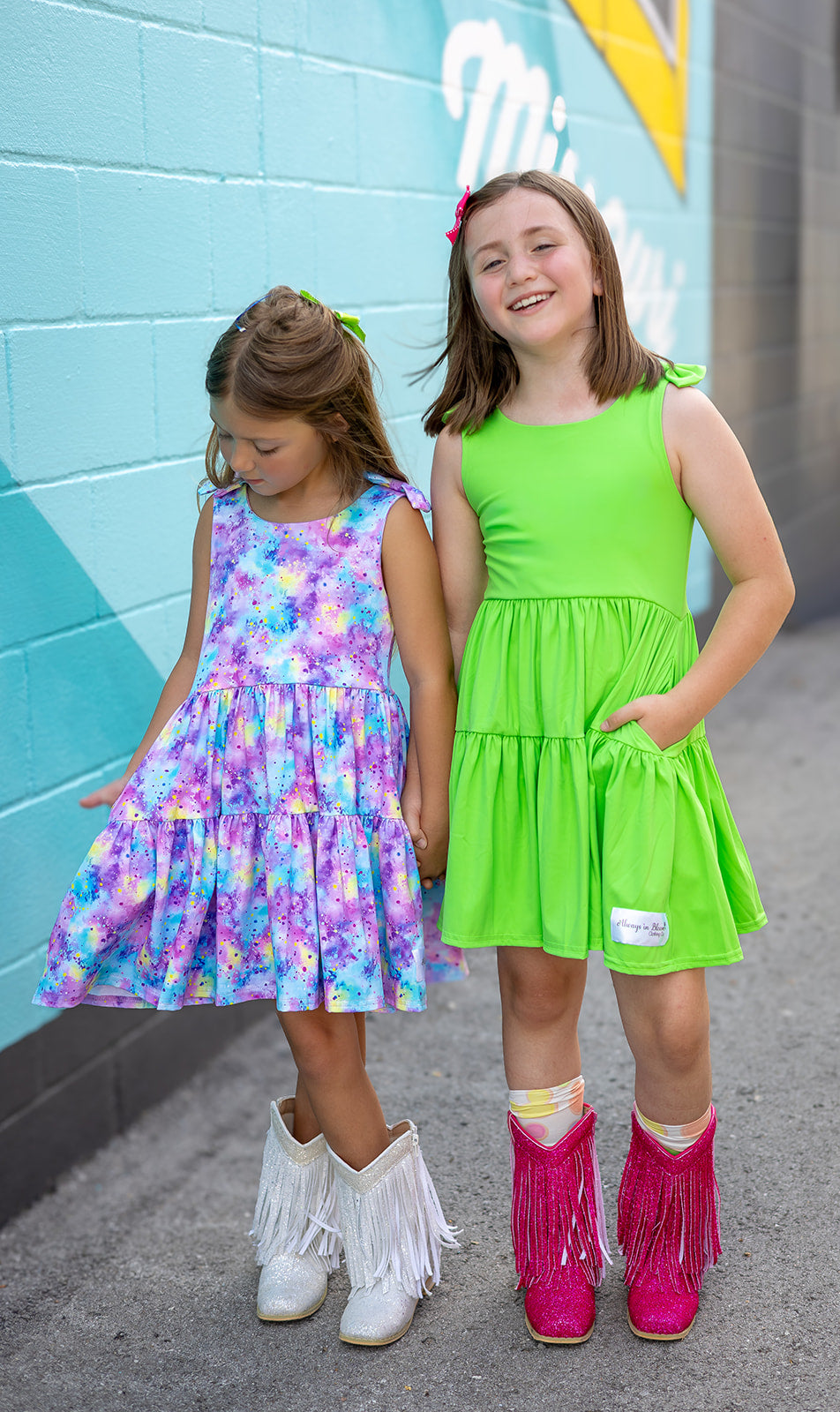 Play All Day Athleisure Dress Set - Lime Light
