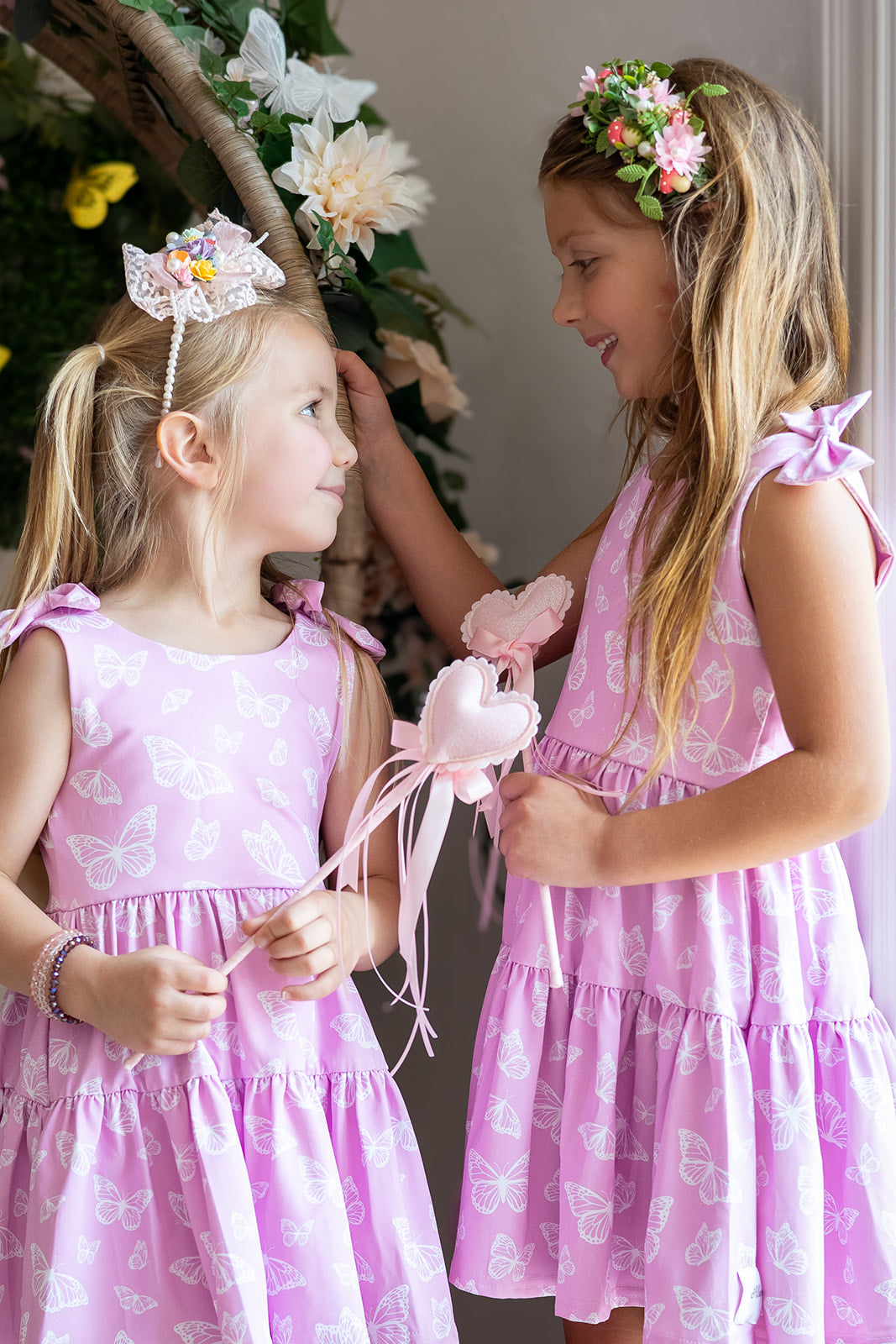 Play All Day Athleisure Dress Set - Blushing Butterflies