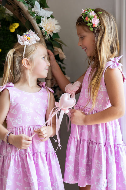 Play All Day Athleisure Dress Set - Blushing Butterflies
