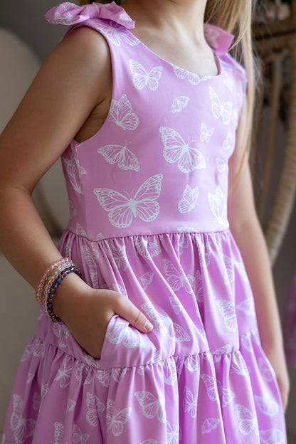 Play All Day Athleisure Dress Set - Blushing Butterflies