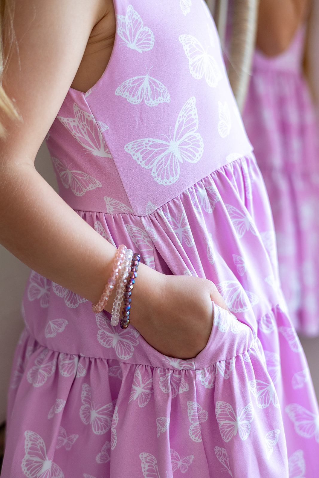 Play All Day Athleisure Dress Set - Blushing Butterflies