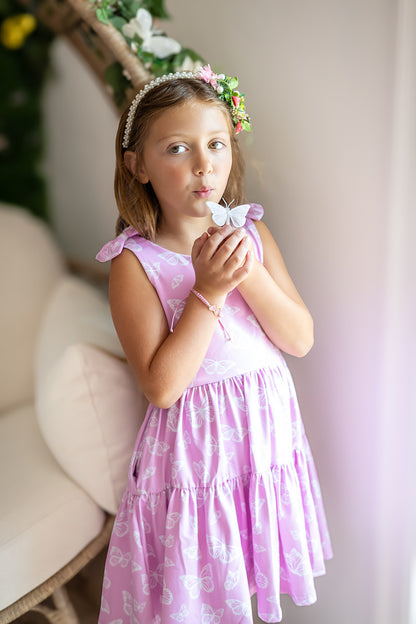Play All Day Athleisure Dress Set - Blushing Butterflies
