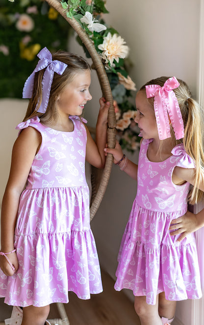 Play All Day Athleisure Dress Set - Blushing Butterflies