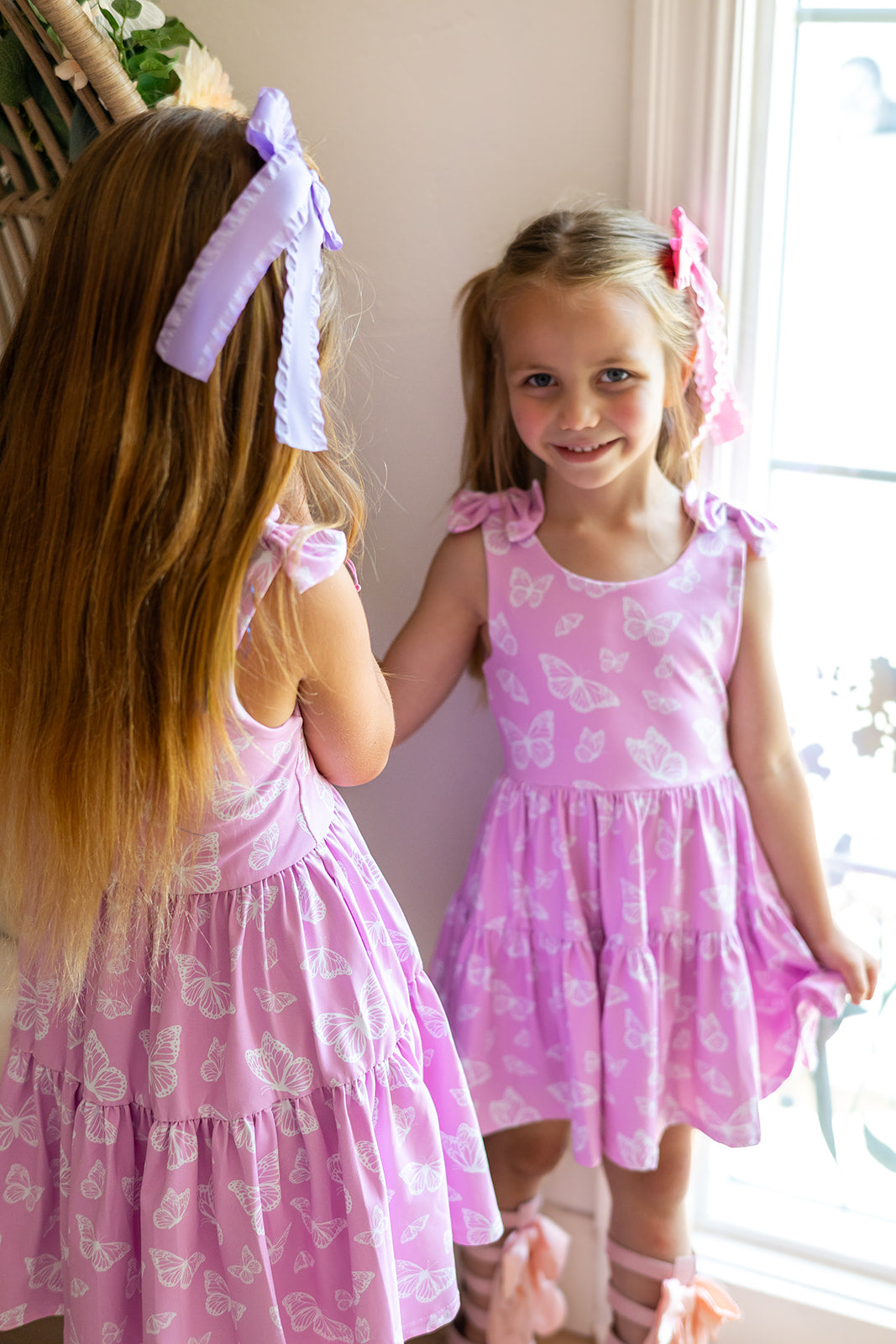 Play All Day Athleisure Dress Set - Blushing Butterflies