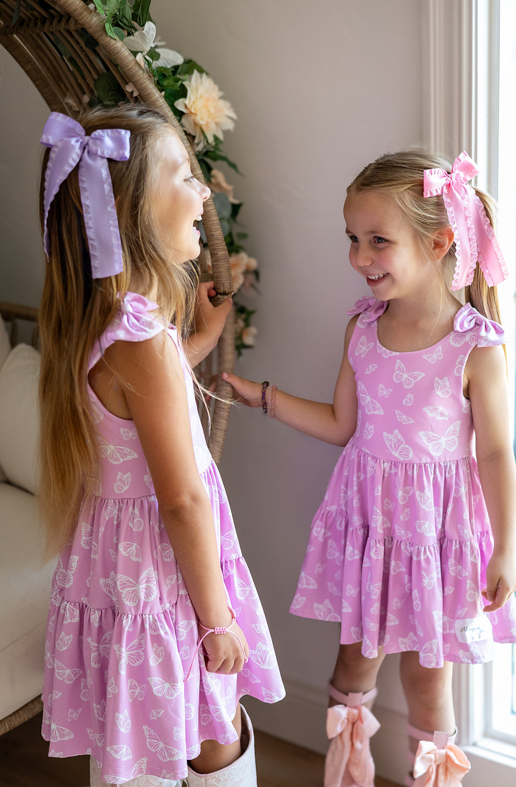 Play All Day Athleisure Dress Set - Blushing Butterflies