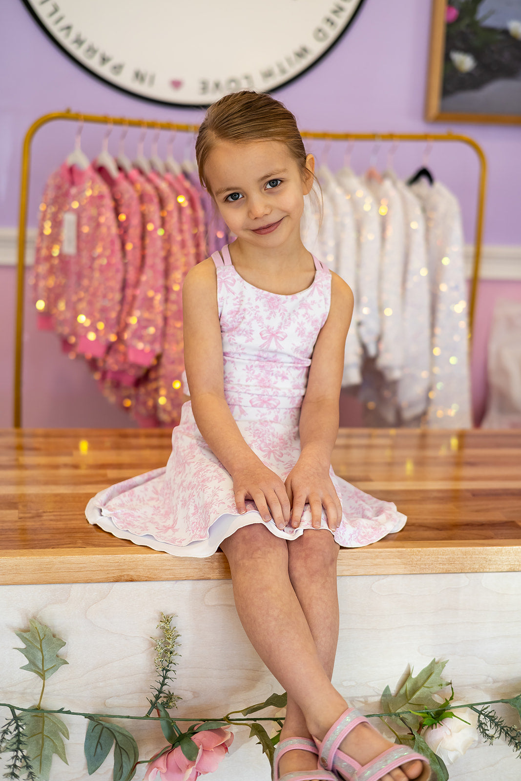 LuxeBloom Skort - Pretty in Pink