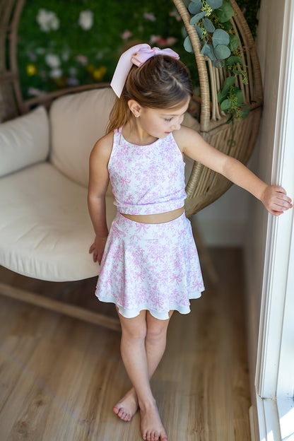 LuxeBloom Skort - Pretty in Pink