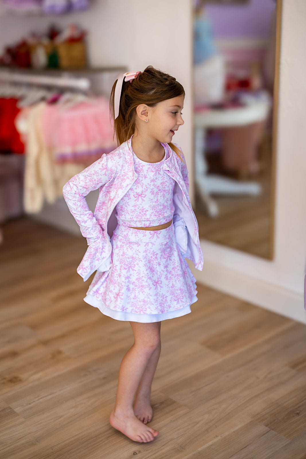 LuxeBloom Skort - Pretty in Pink