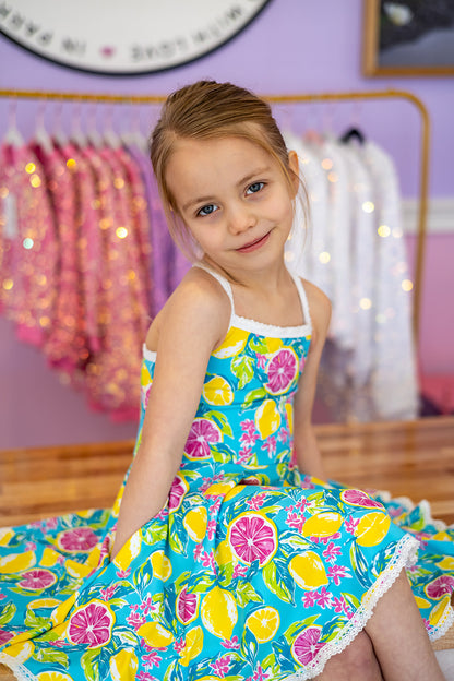 Molly Athleisure Dress - Lemon Zest