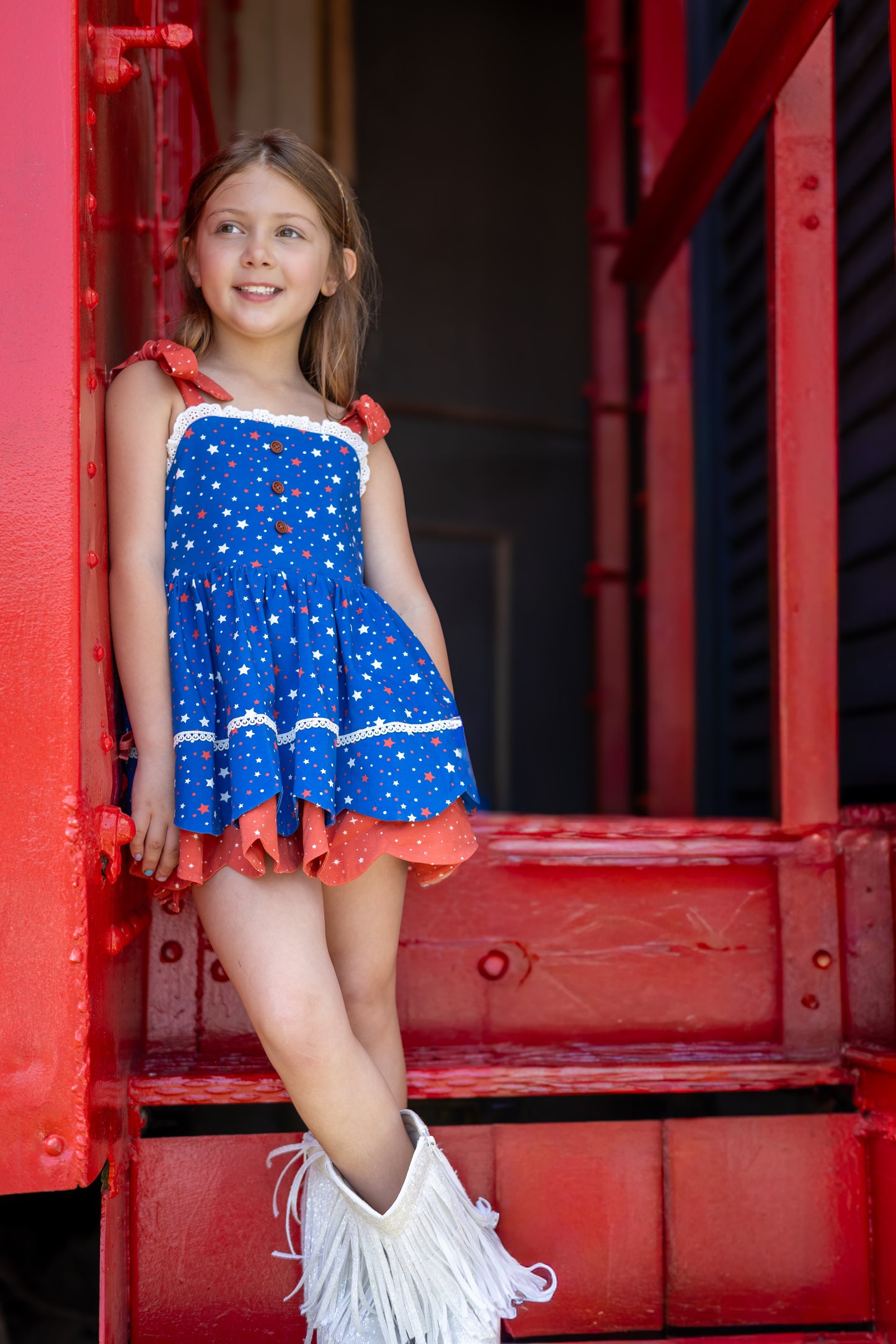 Summer Belle Scalloped Tunic Set - Oh My Stars