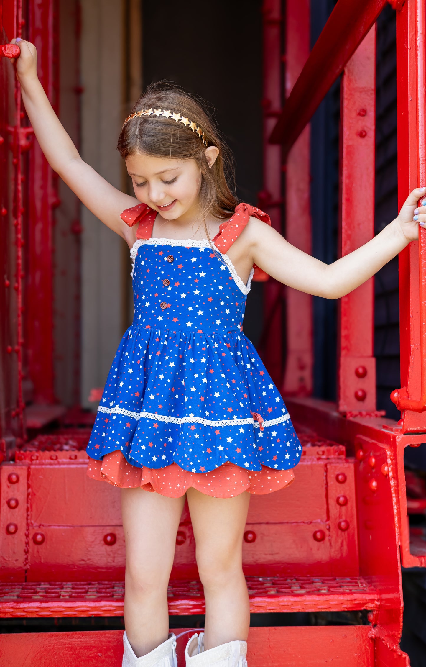 Summer Belle Scalloped Tunic Set - Oh My Stars