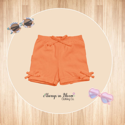 Girls Sunny Shorties - Orange