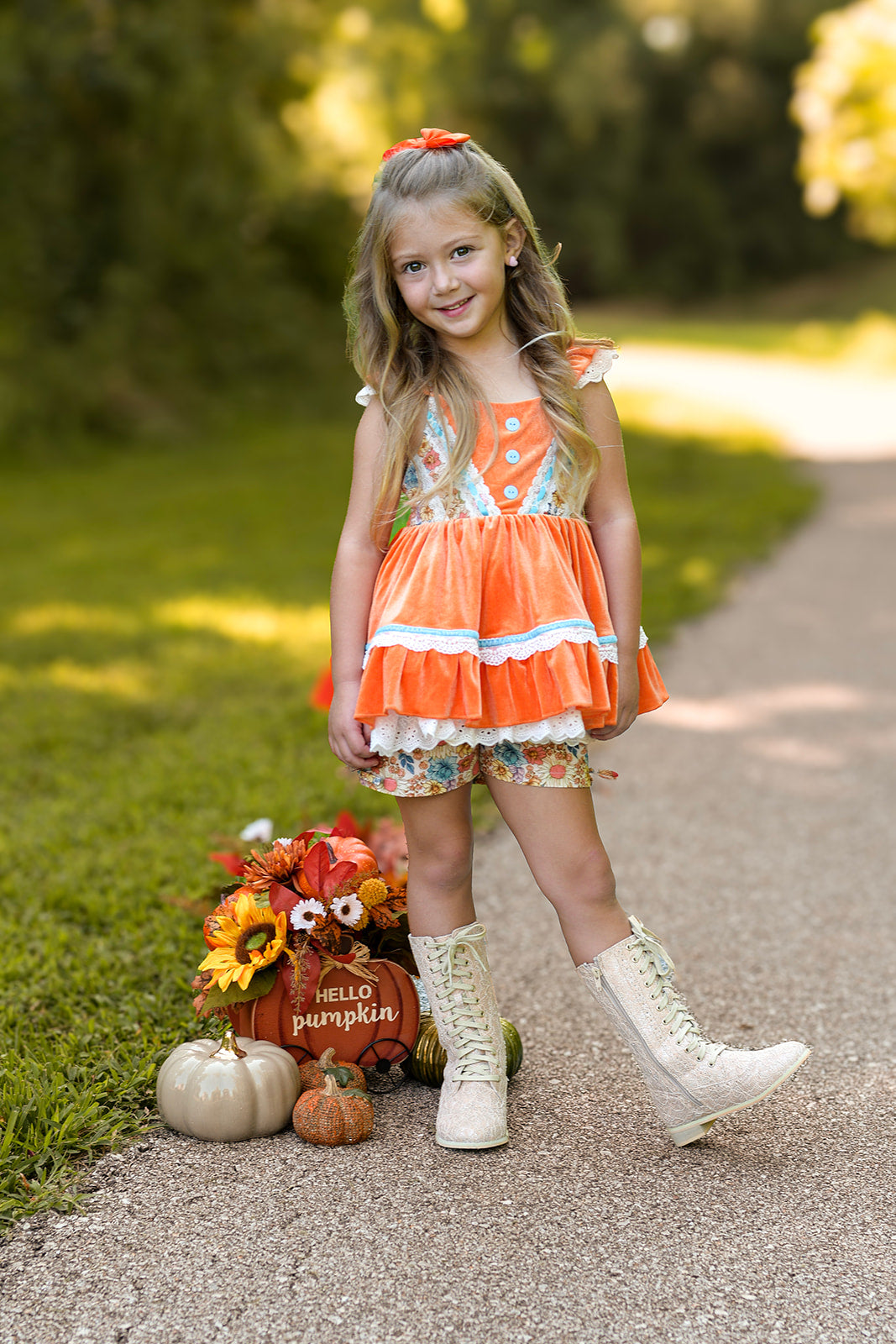 Evelyn Tunic Set - Vintage Fall Floral