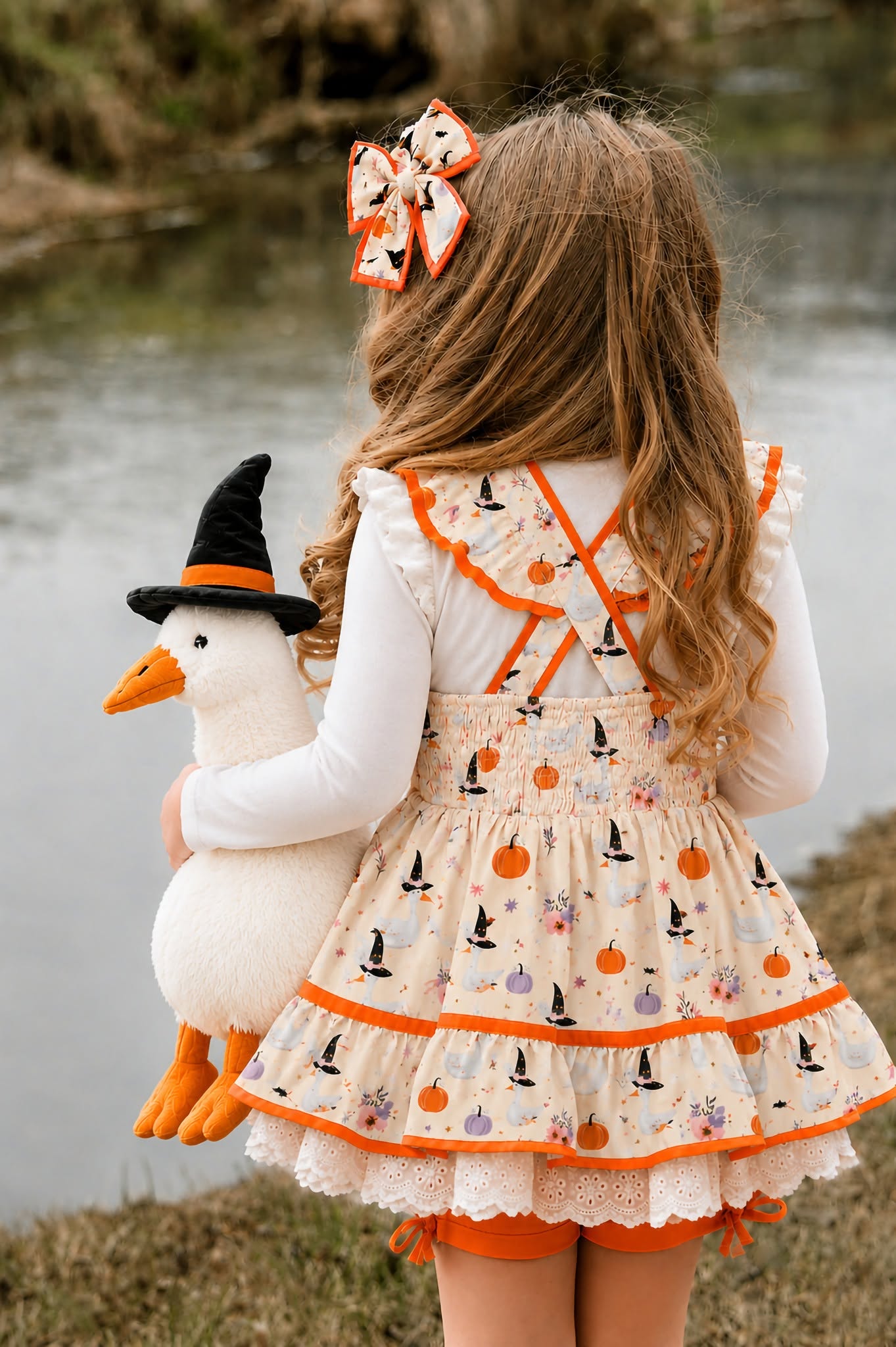 Grace Pinafore Dress Set - Silly Spooky Goose