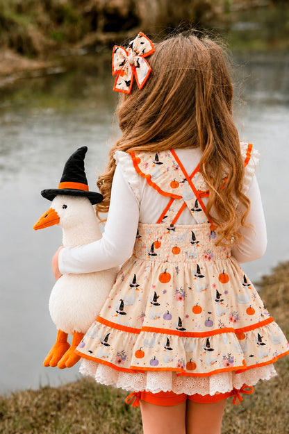 Grace Pinafore Dress Set - Silly Spooky Goose