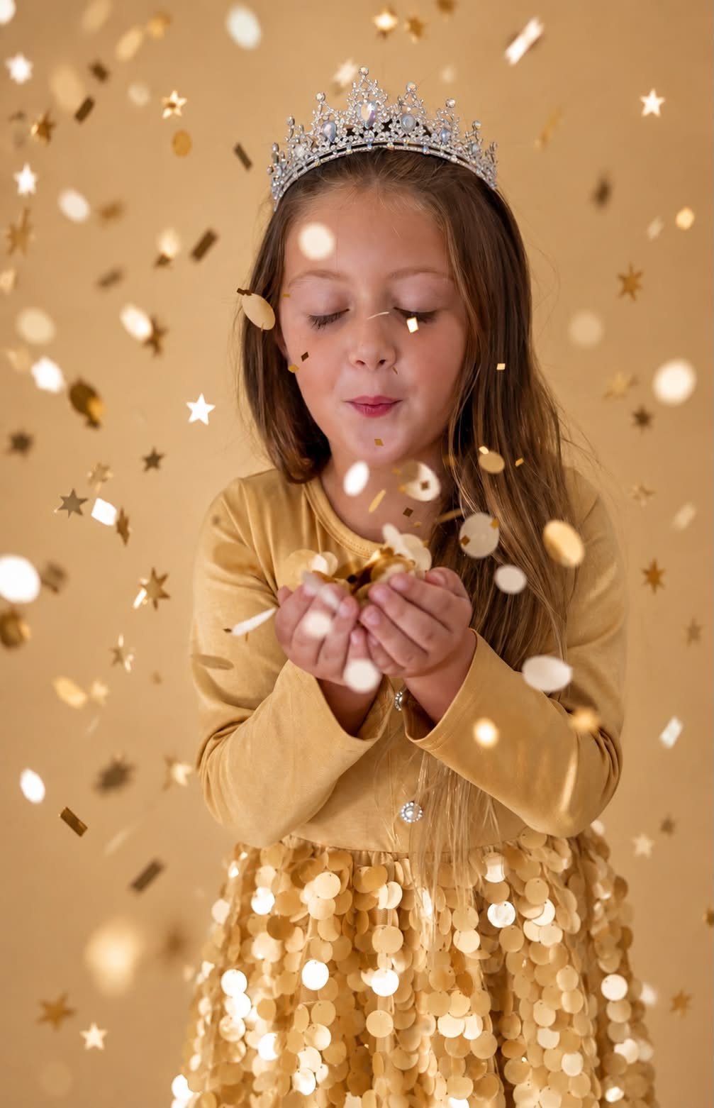 Jolie Confetti Dress Set￼ -  Golden Glam