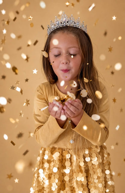 Jolie Confetti Dress Set￼ -  Golden Glam