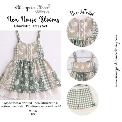 Charlotte Dress Set - Hen House Blooms