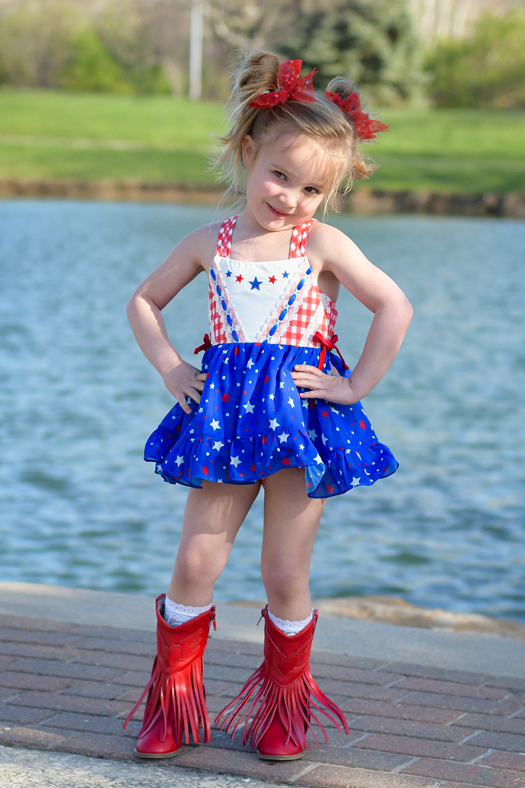 Evelyn Skirted Romper - Oh My Stars