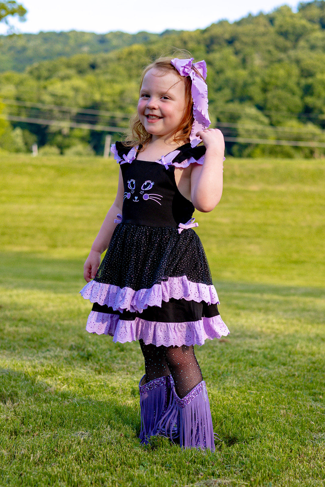 Smitten Kitten Lena Dress Set - Midnight Meow