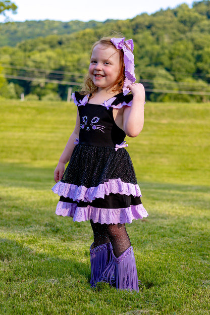 Smitten Kitten Lena Dress Set - Midnight Meow