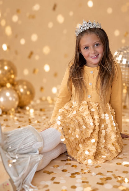 Jolie Confetti Dress Set￼ -  Golden Glam