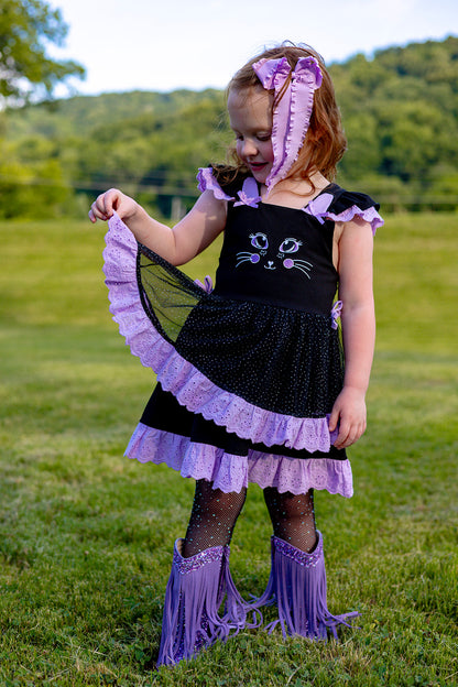 Smitten Kitten Lena Dress Set - Midnight Meow