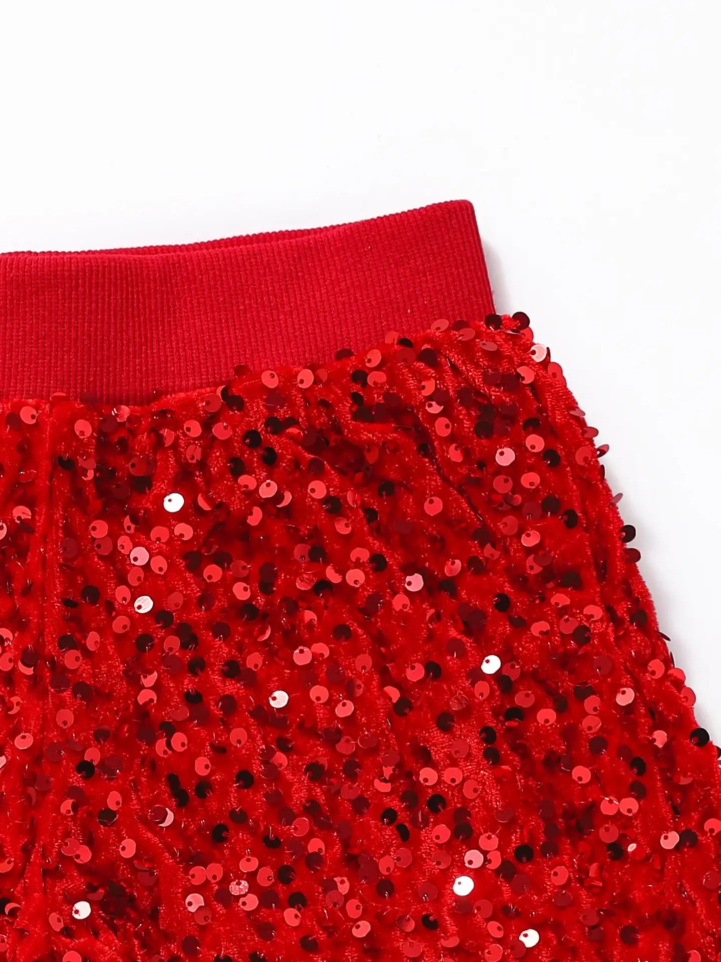 Girls Shorties - Red Sequins