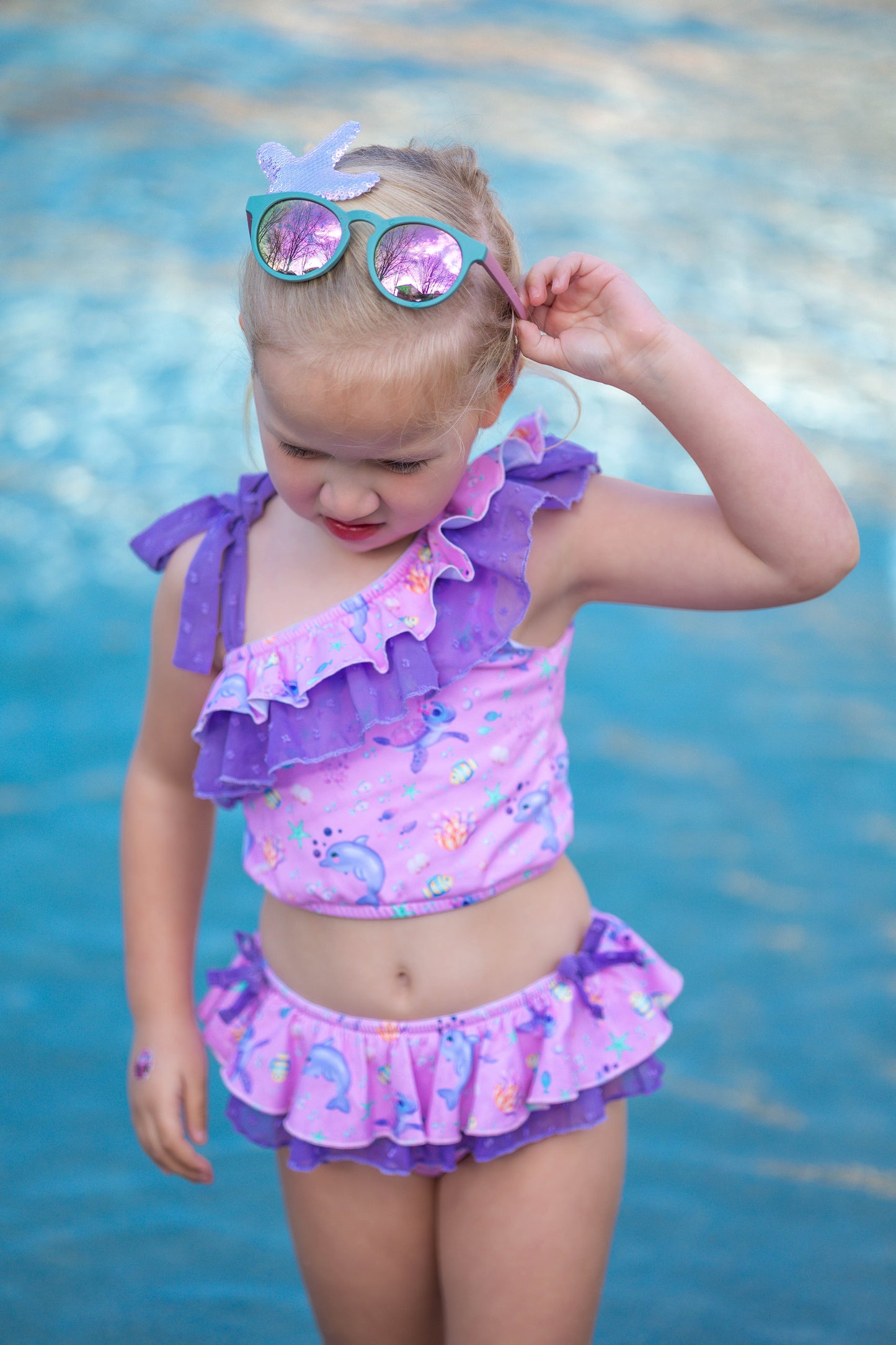 Ruffle Tankini Set - Under The Sea