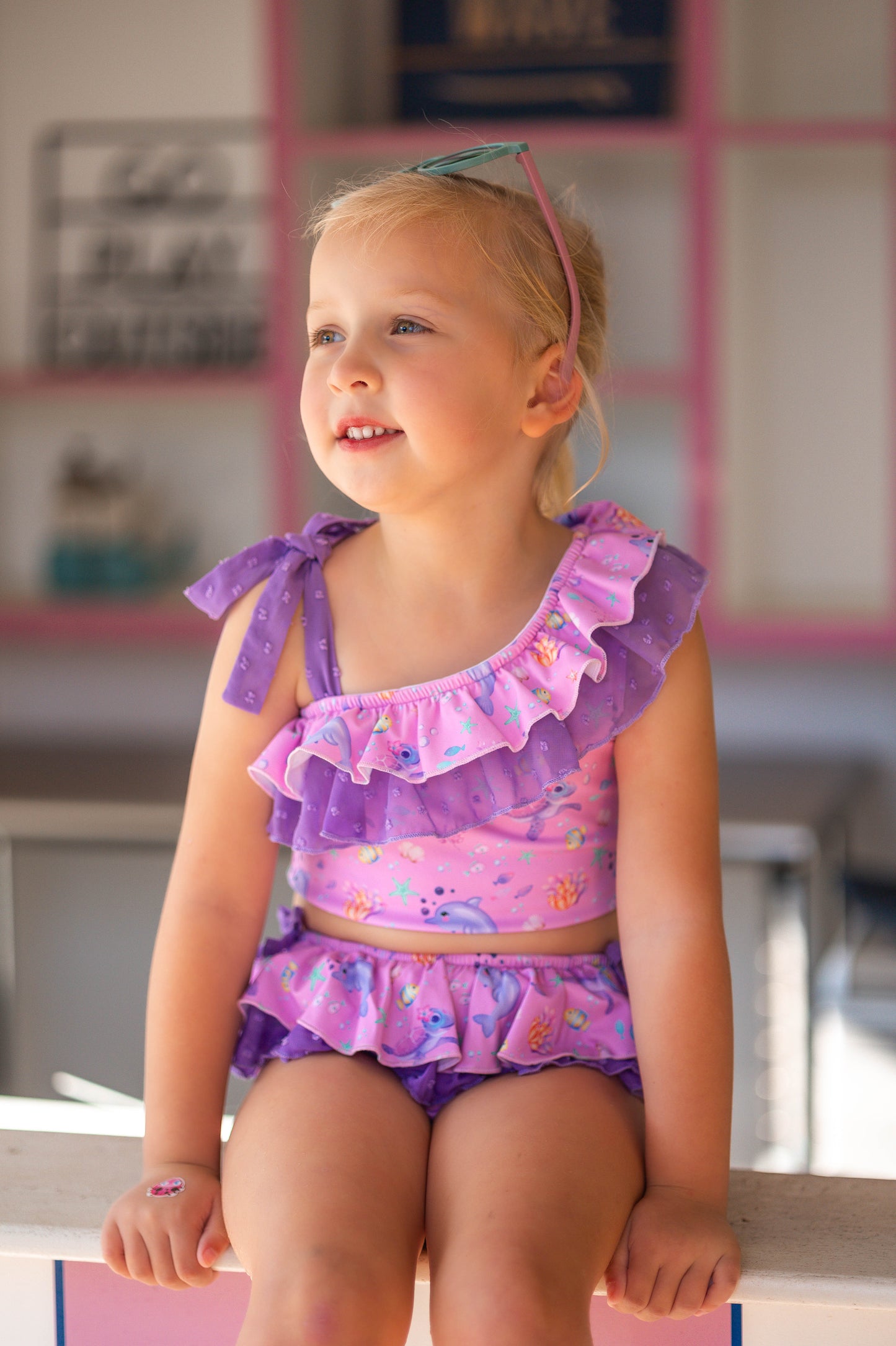 Ruffle Tankini Set - Under The Sea