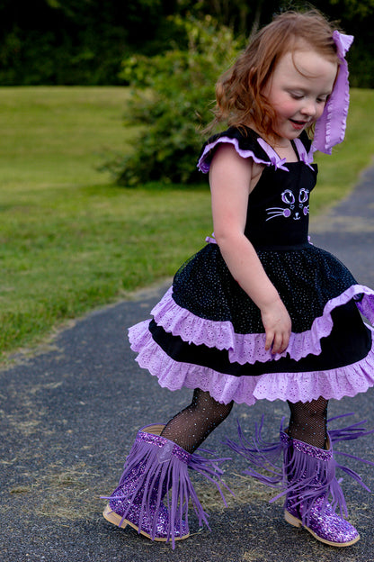 Smitten Kitten Lena Dress Set - Midnight Meow