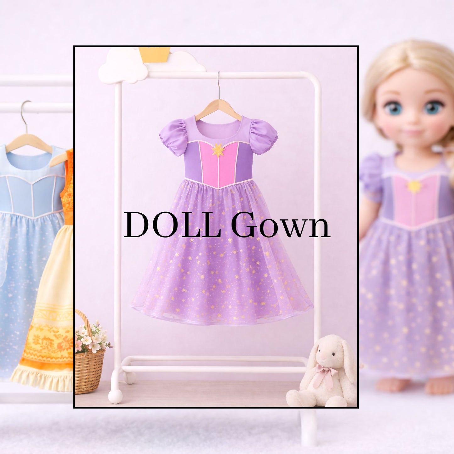 DOLL Bamboo Princess Gown - Golden Tower