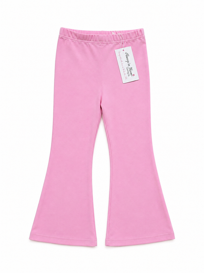 Girls Solid Flare Leggings