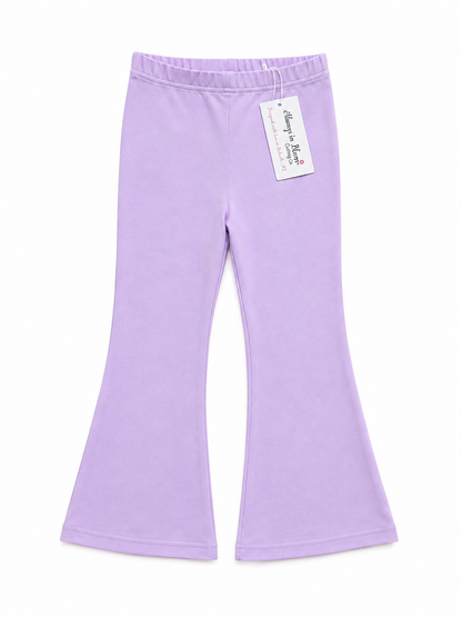 Girls Solid Flare Leggings