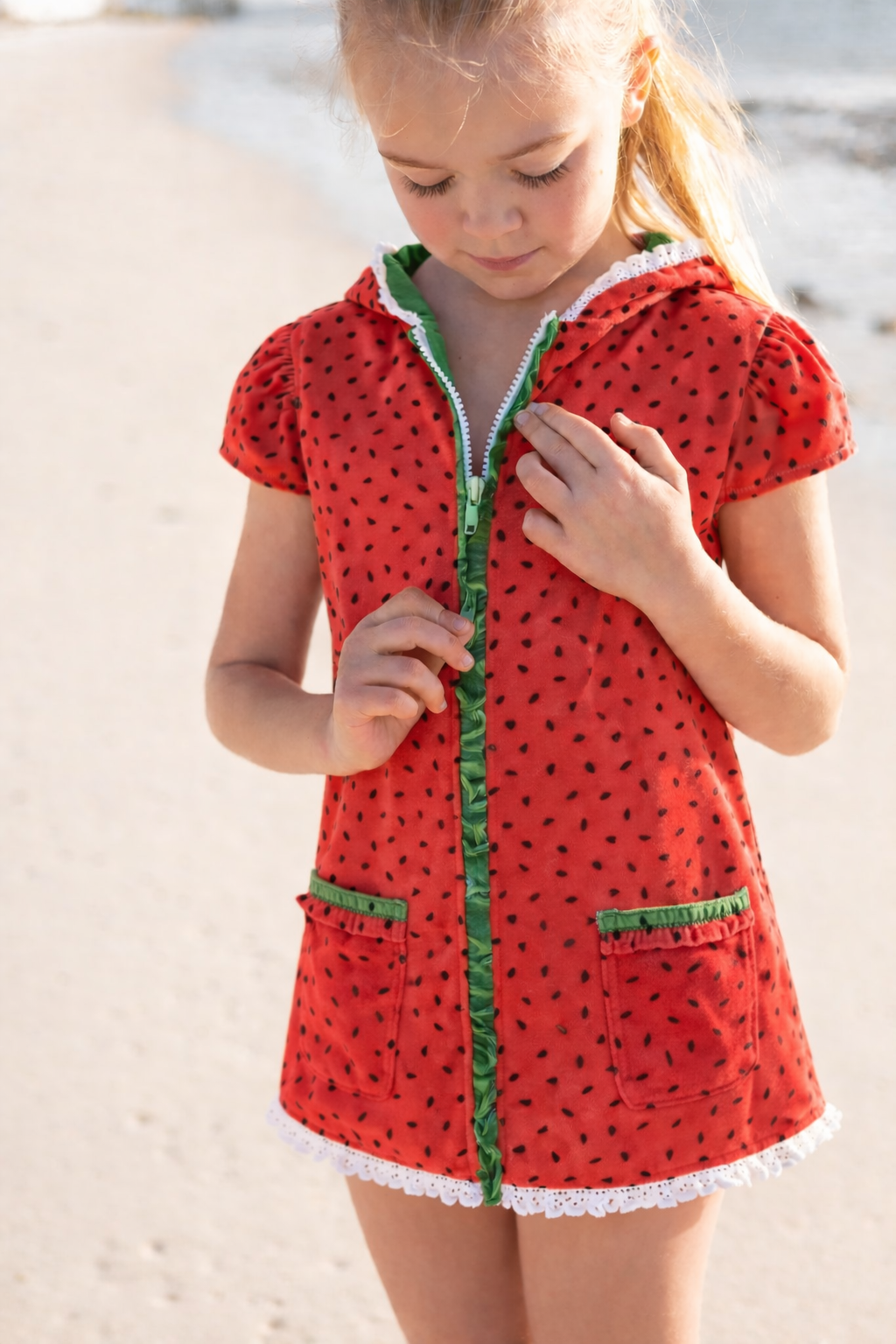 Ruffle Swim Cover - One in a Melon