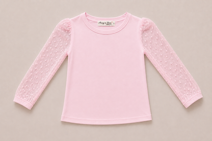 Girls Luxe Sheer Layering Shirt