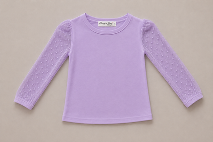 Girls Luxe Sheer Layering Shirt