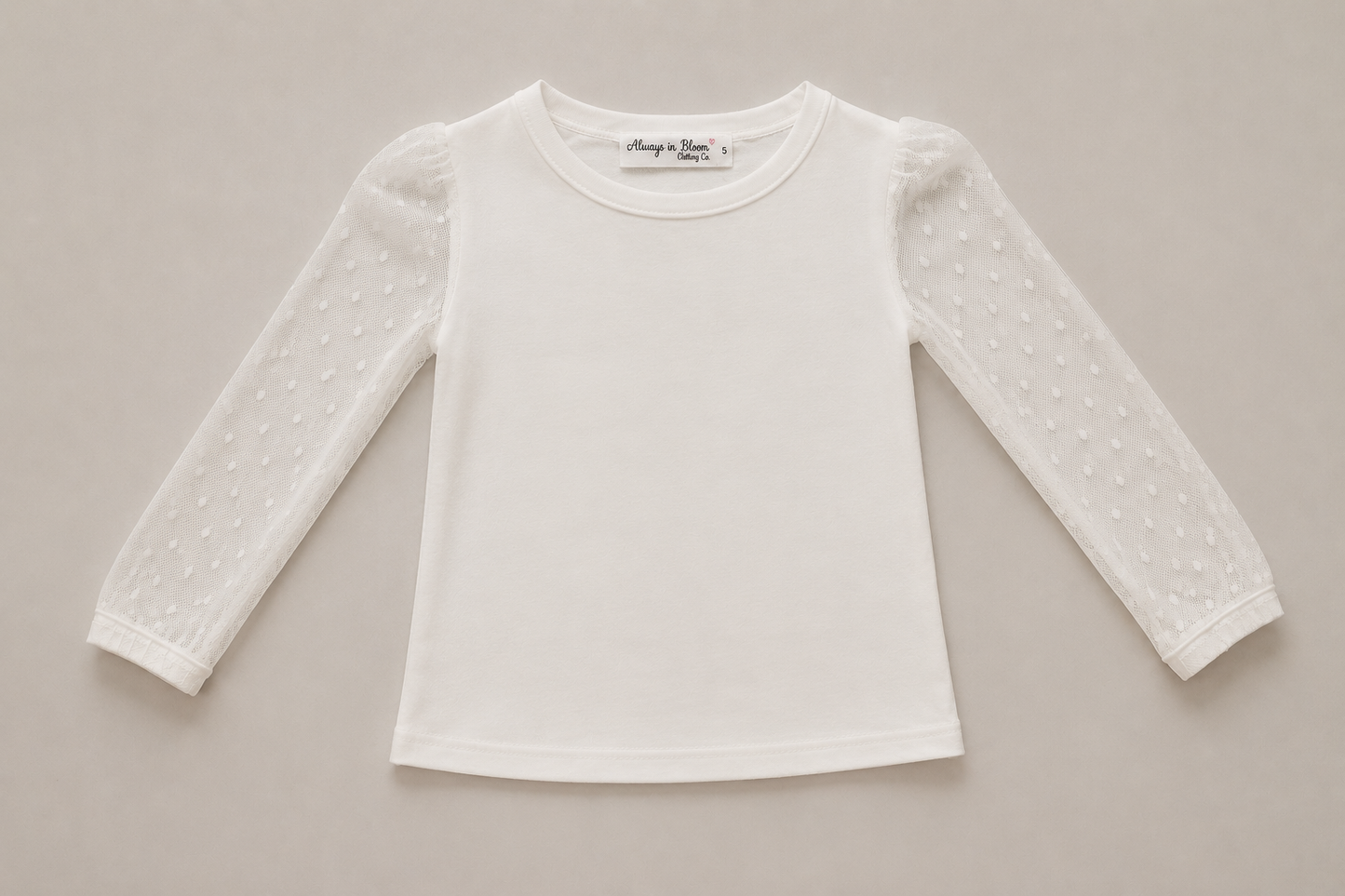 Girls Luxe Sheer Layering Shirt