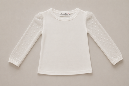 Girls Luxe Sheer Layering Shirt