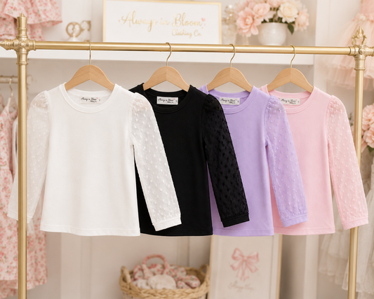 Girls Luxe Sheer Layering Shirt