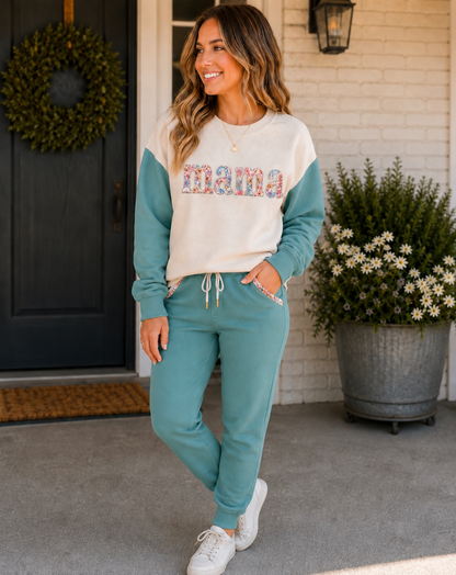 Mama Sweatshirt - Vintage Fall Floral