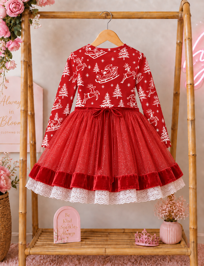 Noelle Dress Set - Vintage Christmas