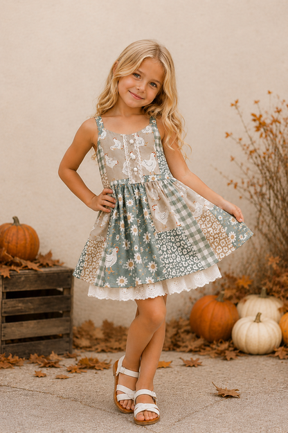 Charlotte Dress Set - Hen House Blooms