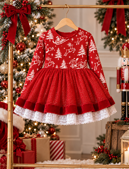 Noelle Dress Set - Vintage Christmas