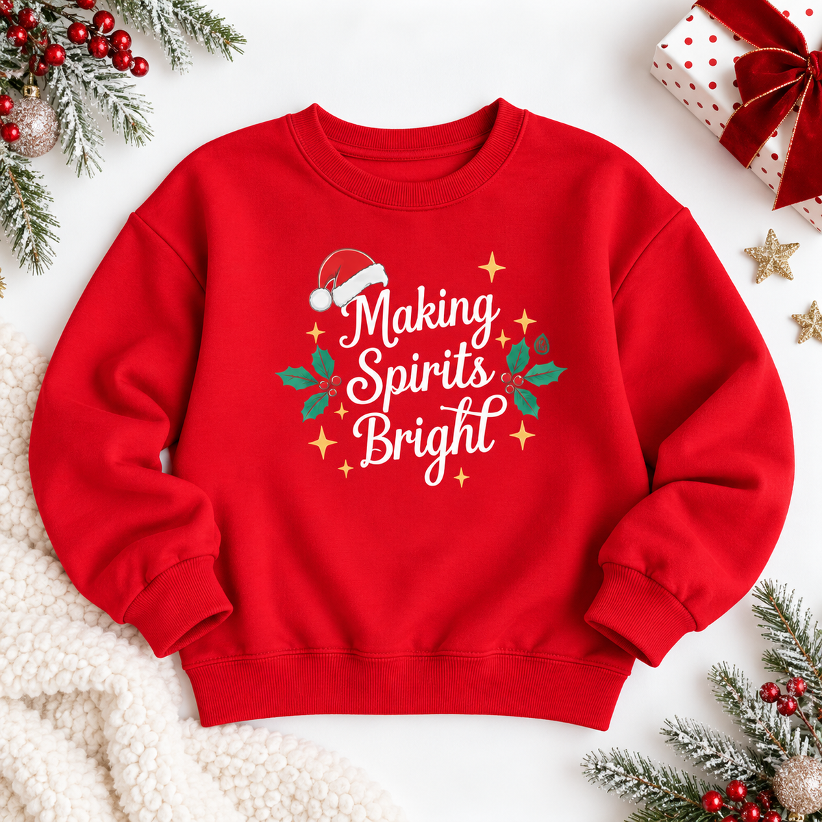 Luxe Sweatshirt - Making Spirits Bright